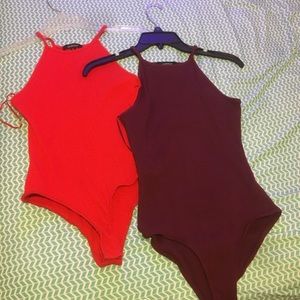 Red & Maroon Bodysuits!
